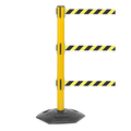 Queue Solutions WeatherMaster Triple 250, Yellow, 11' Yellow/Black OUT OF SERVICE Belt WMRTriple250Y-YBO110